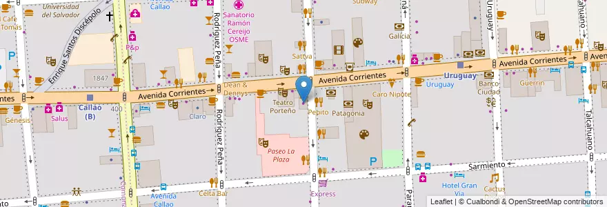 Mapa de ubicacion de Taraborelli, San Nicolas en アルゼンチン, Ciudad Autónoma De Buenos Aires, Comuna 1, ブエノスアイレス.