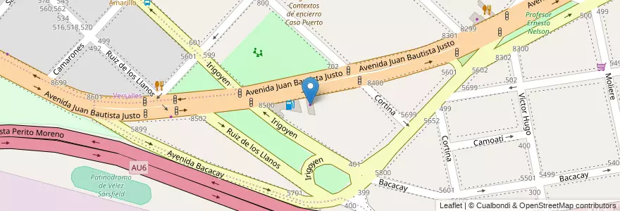 Mapa de ubicacion de Tarantino, Villa Luro en Argentine, Ciudad Autónoma De Buenos Aires, Buenos Aires, Comuna 10.