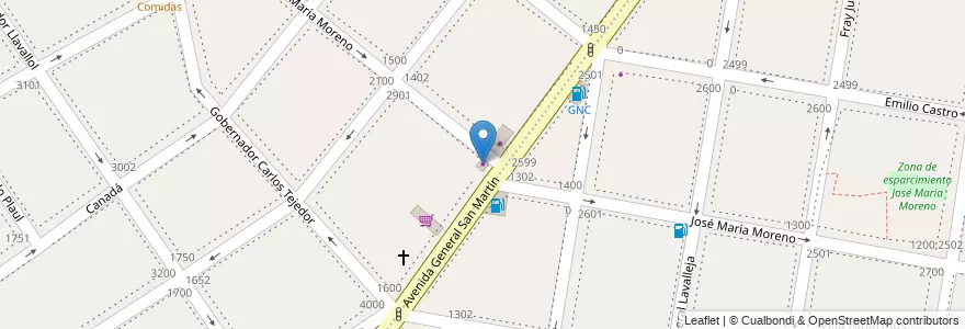 Mapa de ubicacion de Taranto en Arjantin, Buenos Aires, Partido De Lanús, Lanús Oeste.