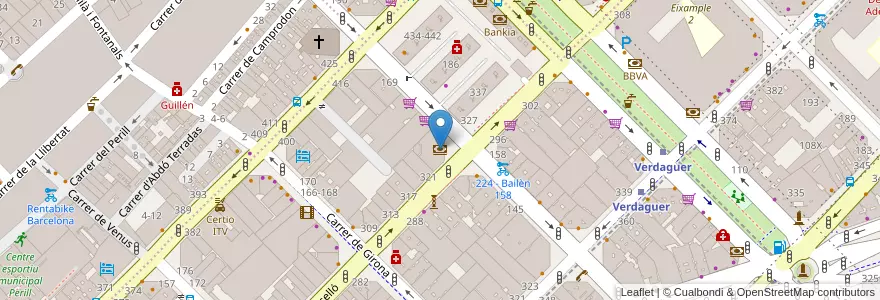 Mapa de ubicacion de TargoBank en 西班牙, Catalunya, Barcelona, Barcelonès, Barcelona.