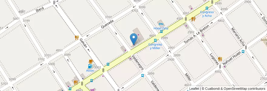 Mapa de ubicacion de Tarquini, Villa Urquiza en Аргентина, Буэнос-Айрес, Comuna 12, Буэнос-Айрес.