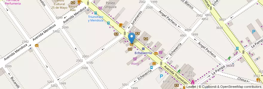 Mapa de ubicacion de Tartas & Co., Villa Urquiza en Arjantin, Ciudad Autónoma De Buenos Aires, Comuna 12, Buenos Aires.