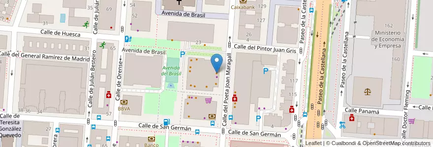 Mapa de ubicacion de Tasca "La Farmacia" en Spanien, Autonome Gemeinschaft Madrid, Autonome Gemeinschaft Madrid, Área Metropolitana De Madrid Y Corredor Del Henares, Madrid.
