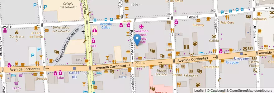 Mapa de ubicacion de Tataki, San Nicolas en Argentinië, Ciudad Autónoma De Buenos Aires, Buenos Aires.