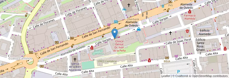 Mapa de ubicacion de Tatami II Sushi Bar en Espagne, Cantabrie, Cantabria, Santander, Santander.