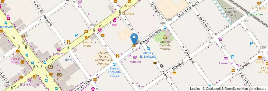 Mapa de ubicacion de Tatú, Belgrano en アルゼンチン, Ciudad Autónoma De Buenos Aires, ブエノスアイレス, Comuna 13.