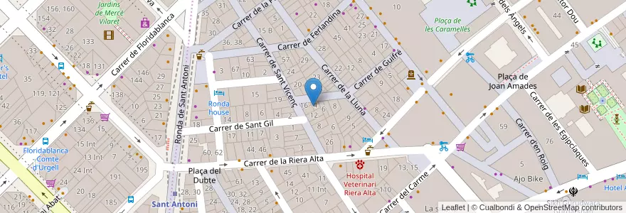 Mapa de ubicacion de Tauro en 西班牙, Catalunya, Barcelona, Barcelonès, Barcelona.