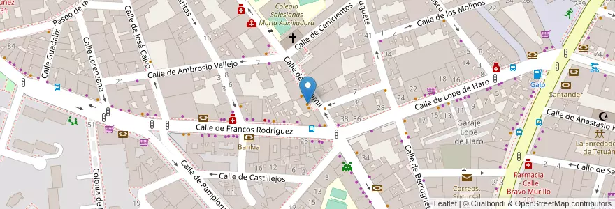 Mapa de ubicacion de Tavern Tran en Spanje, Comunidad De Madrid, Comunidad De Madrid, Área Metropolitana De Madrid Y Corredor Del Henares, Madrid.