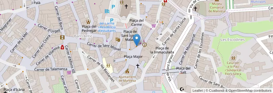 Mapa de ubicacion de Taverna 1913 en 스페인, Catalunya, Barcelona, Bages, Manresa.