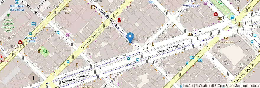 Mapa de ubicacion de Taverna Hofmann en 스페인, Catalunya, Barcelona, Barcelonès, 바르셀로나.