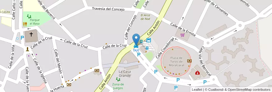 Mapa de ubicacion de TAXI en Spagna, Comunidad De Madrid, Comunidad De Madrid, Cuenca Del Guadarrama, Moralzarzal.