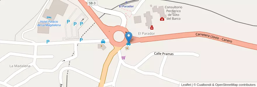 Mapa de ubicacion de Taxi en إسبانيا, أستورياس, أستورياس, Soto Del Barco.