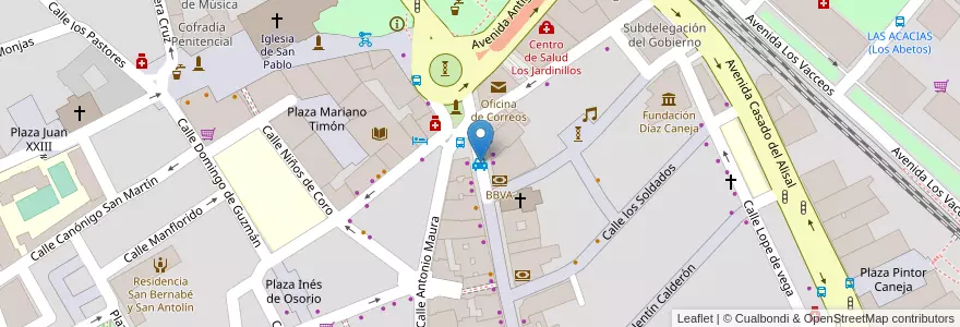 Mapa de ubicacion de Taxi Calle Mayor en Espanha, Castela E Leão, Palencia, Campos, Palencia.