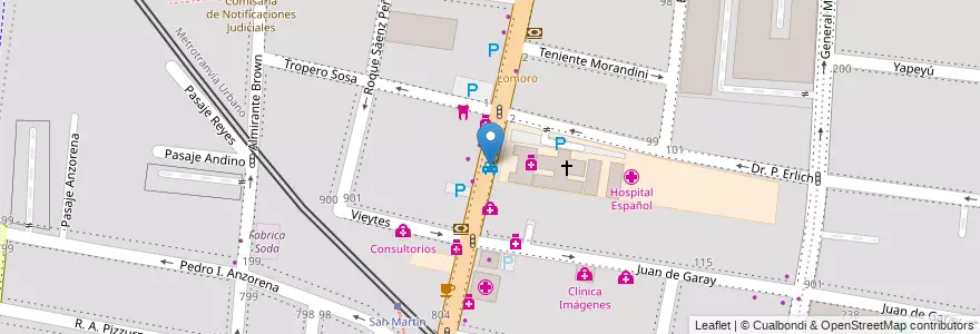 Mapa de ubicacion de Taxi N°102 en Argentinien, Chile, Mendoza, Godoy Cruz, Departamento Godoy Cruz, Distrito Ciudad De Godoy Cruz.