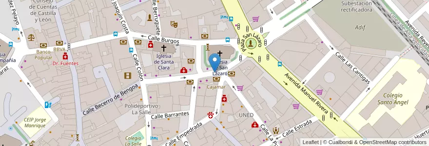 Mapa de ubicacion de Taxi San Lázaro en Espanha, Castela E Leão, Palencia, Campos, Palencia.