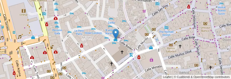 Mapa de ubicacion de Taxis en İspanya, Andalucía, Sevilla, Sevilla.