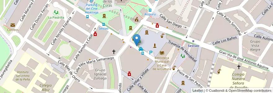 Mapa de ubicacion de Taxis en 스페인, Euskadi, Bizkaia, Bilboaldea.