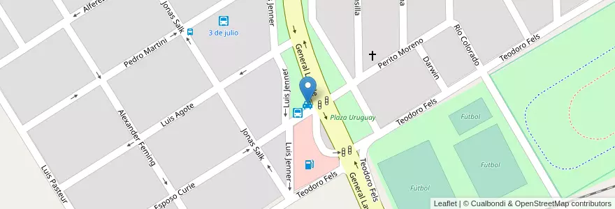 Mapa de ubicacion de Taxis La Rotonda en Argentina, Buenos Aires, Partido De Zárate.