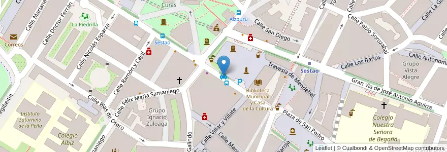 Mapa de ubicacion de Taxis Sestao en 스페인, Euskadi, Bizkaia, Bilboaldea.