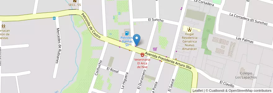 Mapa de ubicacion de Taz Sandwich en アルゼンチン, フフイ州, Departamento Doctor Manuel Belgrano, Municipio De San Salvador De Jujuy.