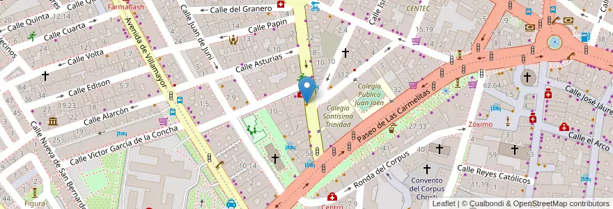 Mapa de ubicacion de TBO Restaurant Snack & Dinner en Espanha, Castela E Leão, Salamanca, Campo De Salamanca, Salamanca.