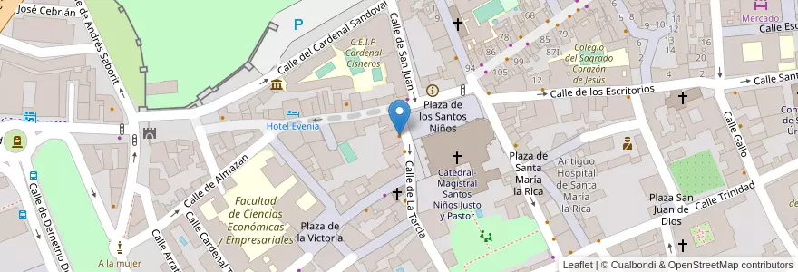 Mapa de ubicacion de TDK en Espagne, Communauté De Madrid, Communauté De Madrid, Área Metropolitana De Madrid Y Corredor Del Henares, Alcalá De Henares.