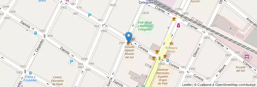Mapa de ubicacion de Te adoro García, Colegiales en アルゼンチン, Ciudad Autónoma De Buenos Aires, ブエノスアイレス, Comuna 13.