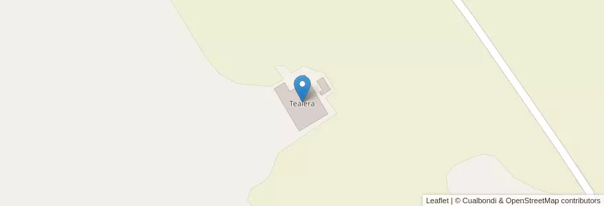 Mapa de ubicacion de Tealera en アルゼンチン, ミシオネス州, Departamento Oberá, Municipio De Colonia Alberdi.