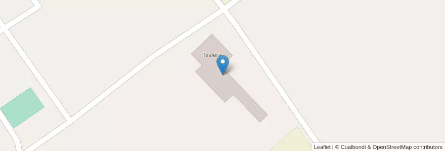Mapa de ubicacion de Tealera en Arjantin, Misiones, Departamento Oberá, Municipio De Colonia Alberdi.