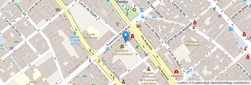 Mapa de ubicacion de TeaTime en 西班牙, Catalunya, Barcelona, Barcelonès, Barcelona.