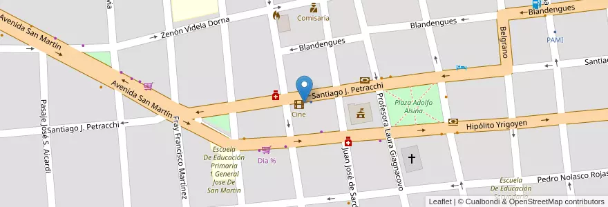 Mapa de ubicacion de Teatro en Arjantin, Buenos Aires, Partido De Monte, San Miguel Del Monte.