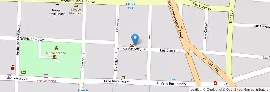Mapa de ubicacion de Teatro en アルゼンチン, ブエノスアイレス州, Partido De Monte Hermoso, Monte Hermoso.