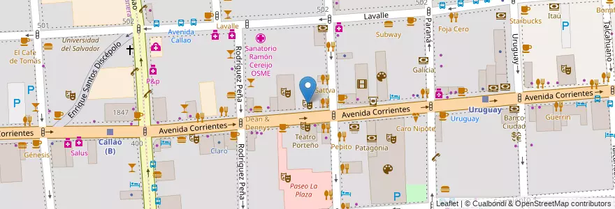Mapa de ubicacion de Teatro Astral, San Nicolas en Argentina, Autonomous City Of Buenos Aires, Comuna 1, Autonomous City Of Buenos Aires.