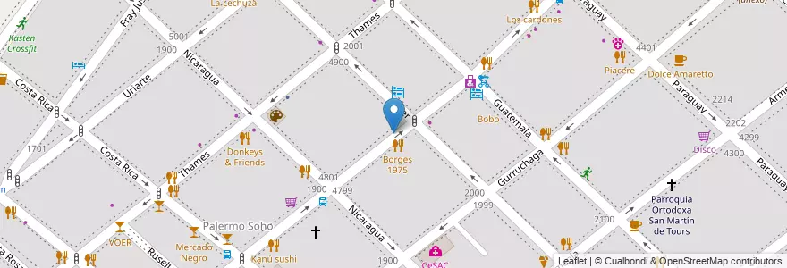 Mapa de ubicacion de teatro ciego (Palermo), Palermo en Argentina, Ciudad Autónoma De Buenos Aires, Buenos Aires, Comuna 14.