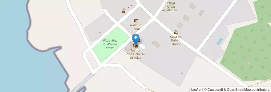 Mapa de ubicacion de Teatro-cine General Urquiza en 阿根廷, 布宜诺斯艾利斯省, Partido De La Plata.