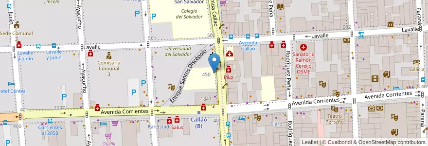 Mapa de ubicacion de Teatro Creativo en Argentina, Autonomous City Of Buenos Aires, Autonomous City Of Buenos Aires.