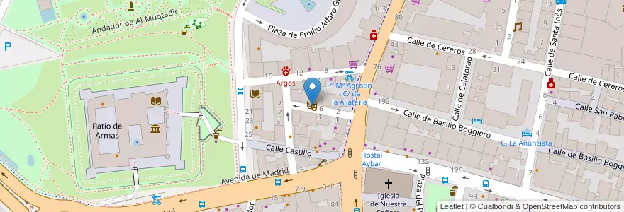 Mapa de ubicacion de Teatro de la Estación en Espanha, Aragão, Saragoça, Zaragoza, Saragoça.