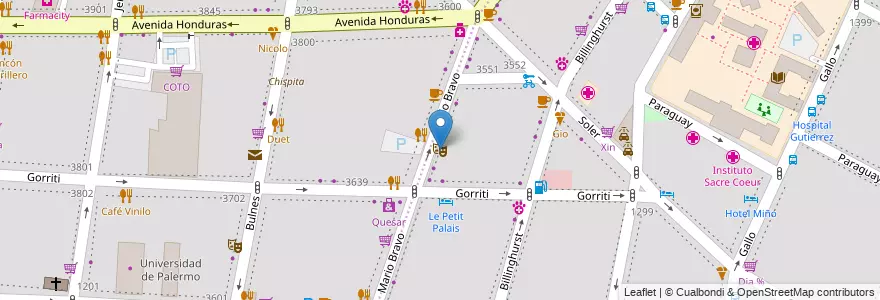 Mapa de ubicacion de Teatro del Ángel, Recoleta en 阿根廷, Ciudad Autónoma De Buenos Aires, 布宜诺斯艾利斯, Comuna 14.