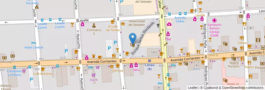 Mapa de ubicacion de Teatro del Picadero, Balvanera en Argentinië, Ciudad Autónoma De Buenos Aires, Comuna 3, Buenos Aires.