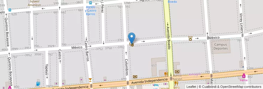 Mapa de ubicacion de Teatro El Desguace, Almagro en 아르헨티나, Ciudad Autónoma De Buenos Aires, Comuna 5, 부에노스아이레스.