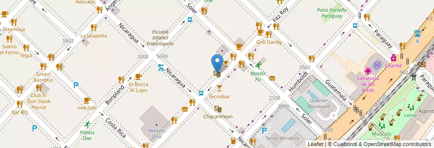 Mapa de ubicacion de Teatro El Piccolino, Palermo en アルゼンチン, Ciudad Autónoma De Buenos Aires, ブエノスアイレス, Comuna 14.