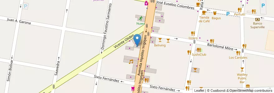 Mapa de ubicacion de Teatro Escuela Horizonte en Arjantin, Buenos Aires, Partido De Lomas De Zamora, Lomas De Zamora.