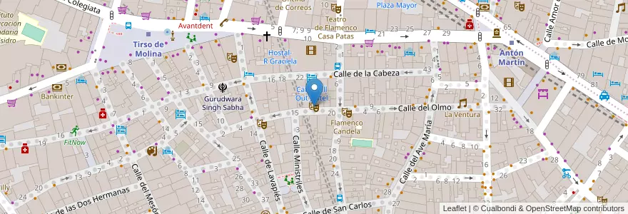 Mapa de ubicacion de Teatro Espada de Madera en Spain, Community Of Madrid, Community Of Madrid, Área Metropolitana De Madrid Y Corredor Del Henares, Madrid.