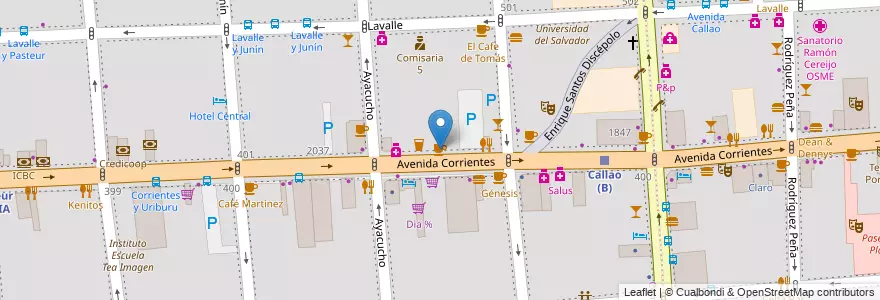Mapa de ubicacion de Teatro La Casona, Balvanera en آرژانتین, Ciudad Autónoma De Buenos Aires, Comuna 3, Buenos Aires.