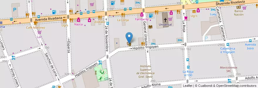 Mapa de ubicacion de Teatro Luisa Vehil, Balvanera en Arjantin, Ciudad Autónoma De Buenos Aires, Comuna 3, Buenos Aires.