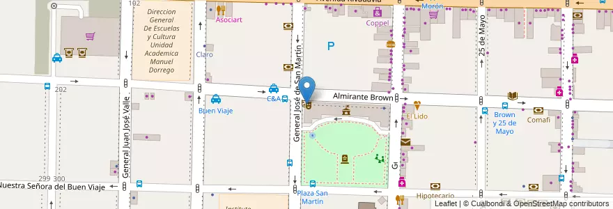 Mapa de ubicacion de Teatro Municipal Gregorio de Laferrere en Arjantin, Buenos Aires, Partido De Morón, Morón.
