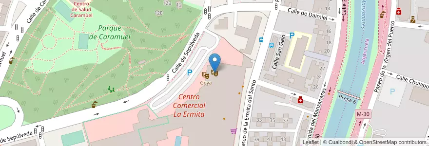 Mapa de ubicacion de Teatro Quinto en スペイン, マドリード州, Comunidad De Madrid, Área Metropolitana De Madrid Y Corredor Del Henares, Madrid.