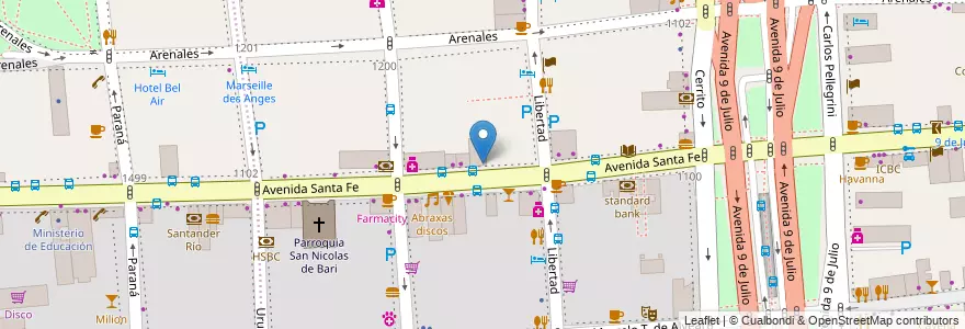 Mapa de ubicacion de Teatro Regina, Retiro en アルゼンチン, Ciudad Autónoma De Buenos Aires, Comuna 1, ブエノスアイレス.