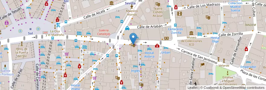 Mapa de ubicacion de Teatro Reina Victoria en إسبانيا, منطقة مدريد, منطقة مدريد, Área Metropolitana De Madrid Y Corredor Del Henares, مدريد.