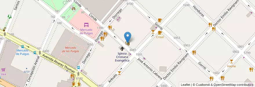 Mapa de ubicacion de Teatro Sony, Palermo en 阿根廷, Ciudad Autónoma De Buenos Aires, 布宜诺斯艾利斯.